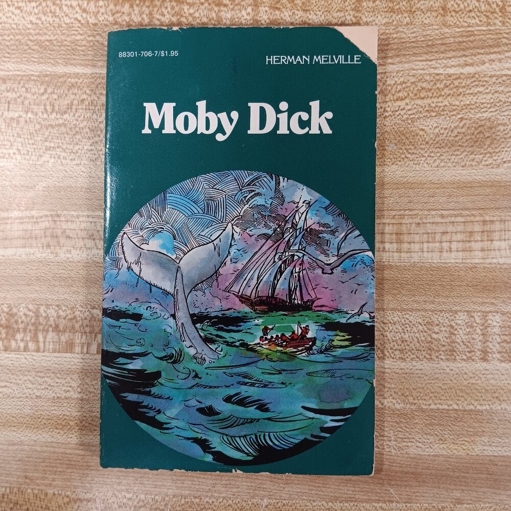 Moby Dick The Whale Herman Melville 1984 B&W Pocket Classics Comic PB Vintage